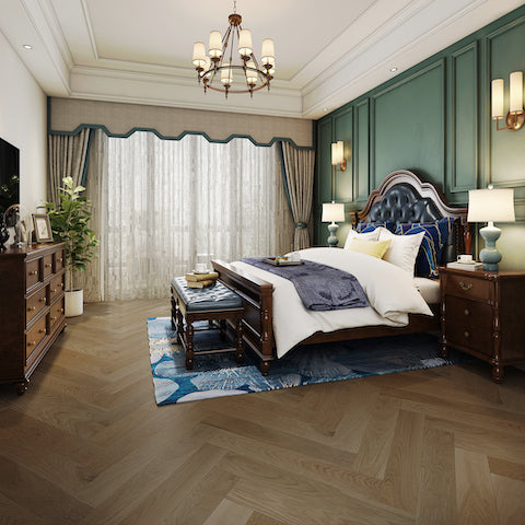 Lithgow Oak 15mm Herringbone Flooring