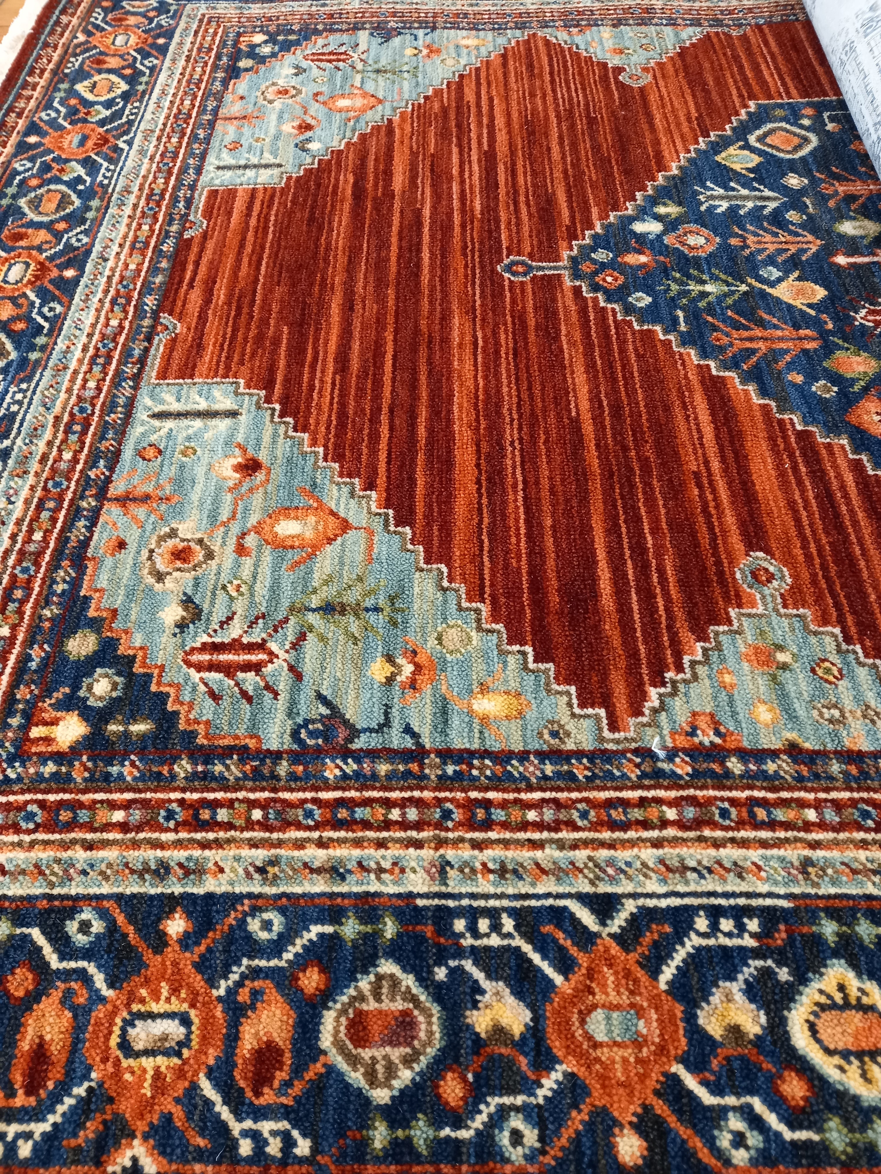 Kashan Traditional Wool Rug - Red NS7-0