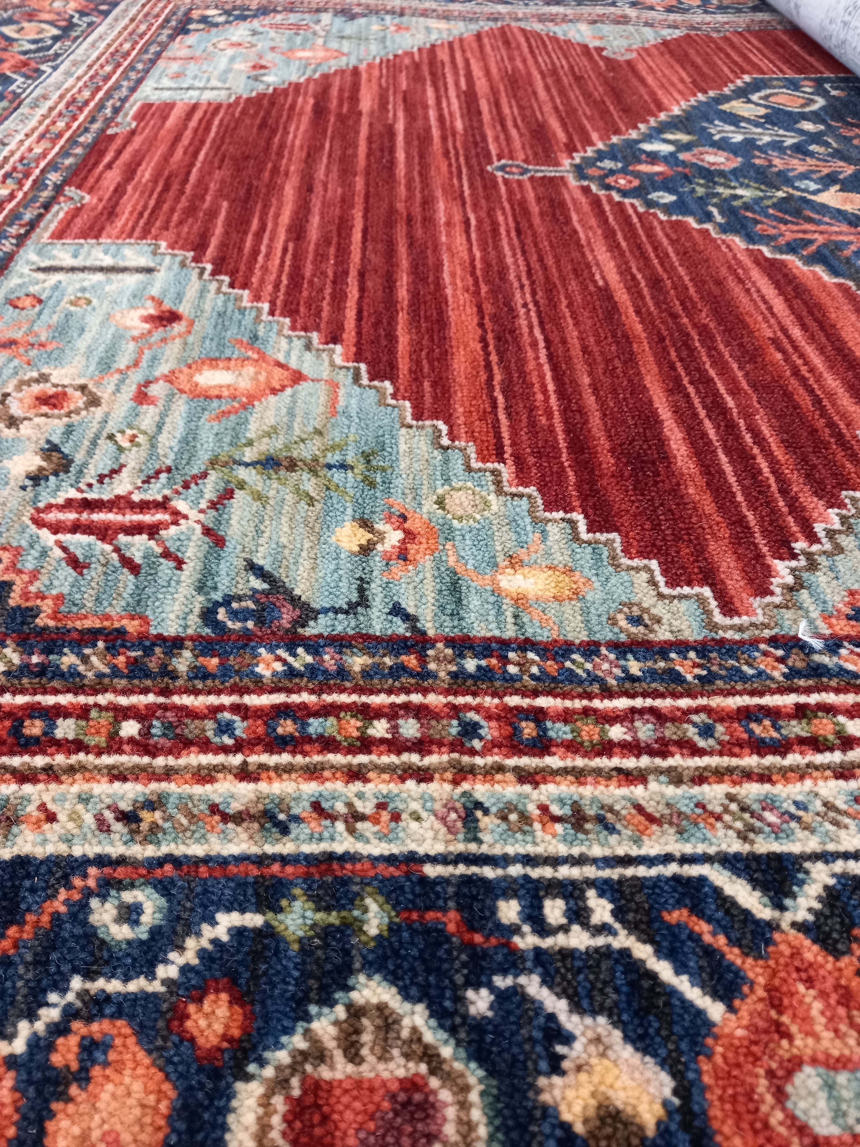 Kashan Traditional Wool Rug - Red NS7-0
