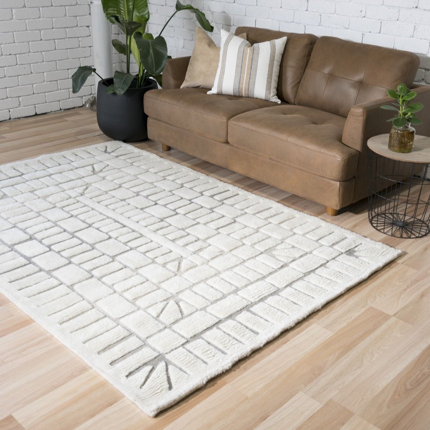 Cuba Rug - Cream/Grey