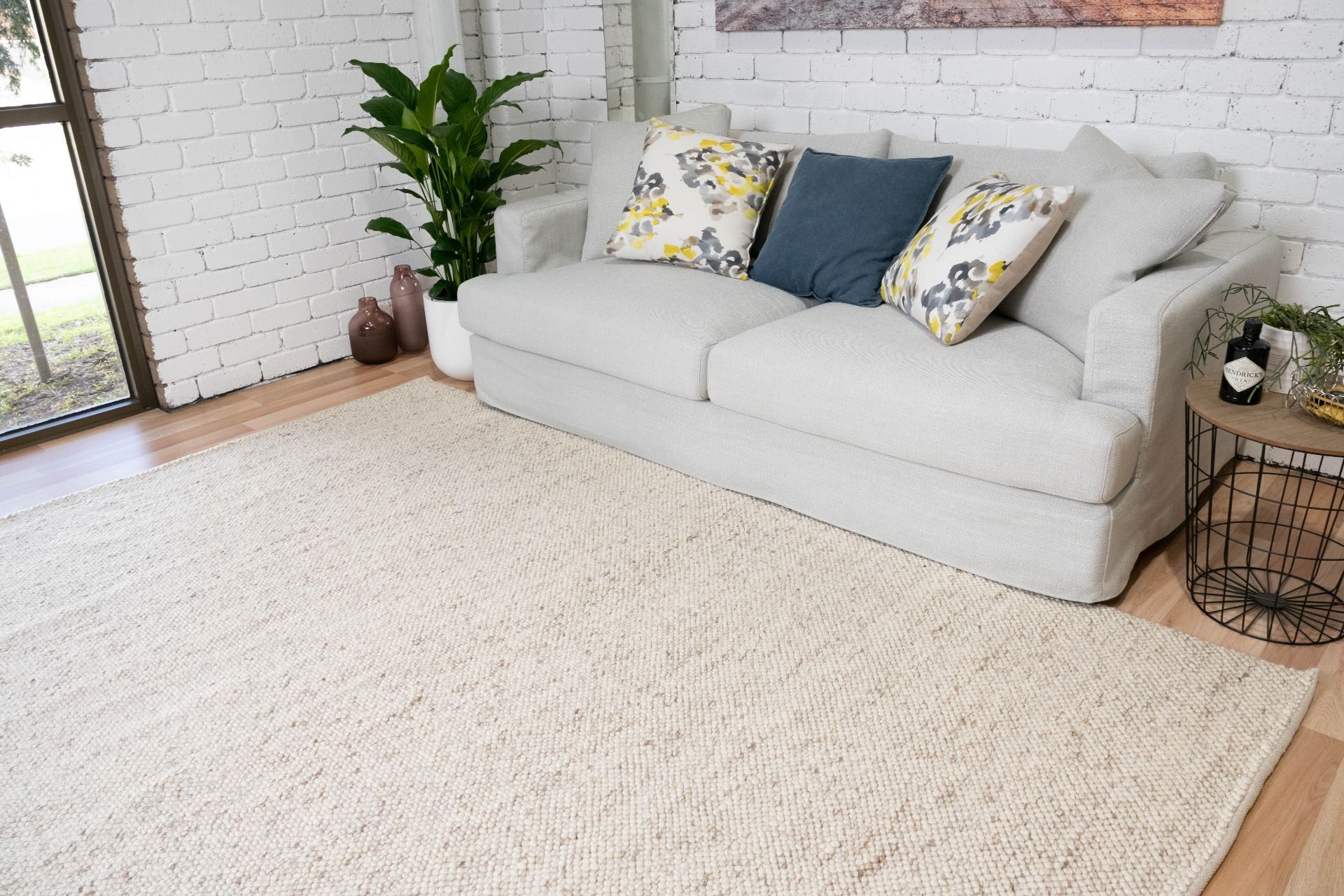 Lunar Wool Rug - Almond
