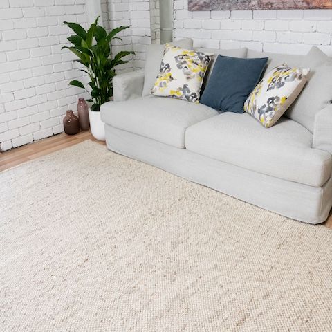 Lunar Wool Rug - Almond
