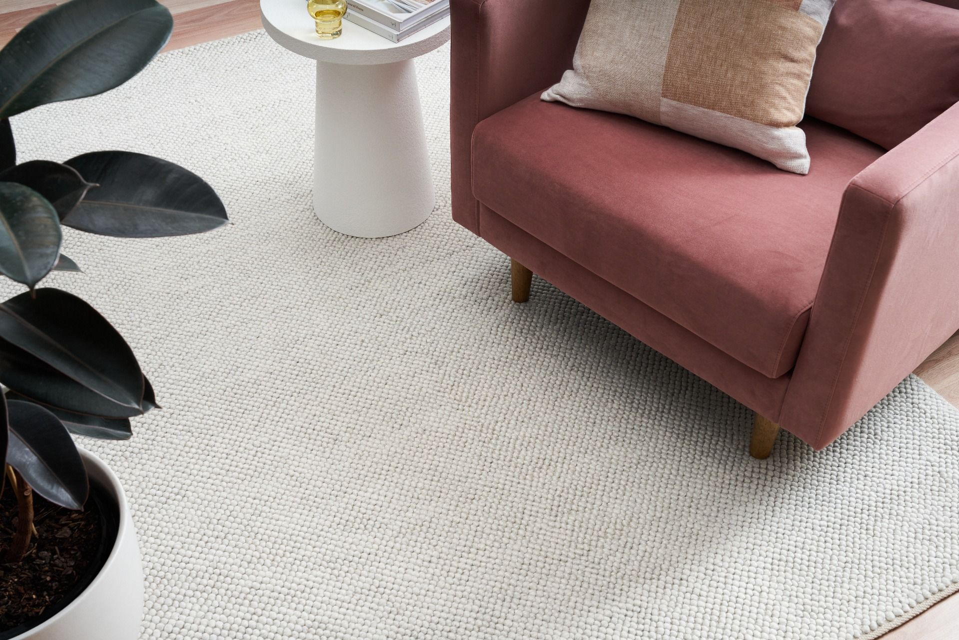 Lunar Wool Rug - Silver