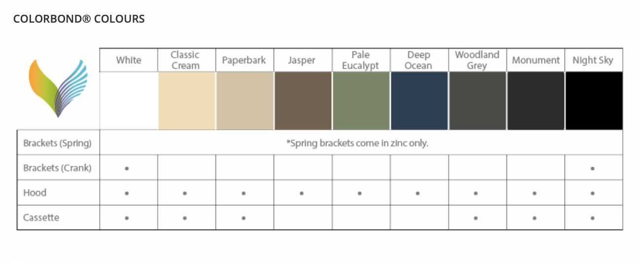 Fixed Guide Outdoor Awnings