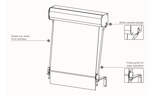 Fixed Guide Outdoor Awnings