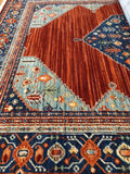 Kashan Traditional Wool Rug - Red NS7-0 of AVADA - Best Sellers