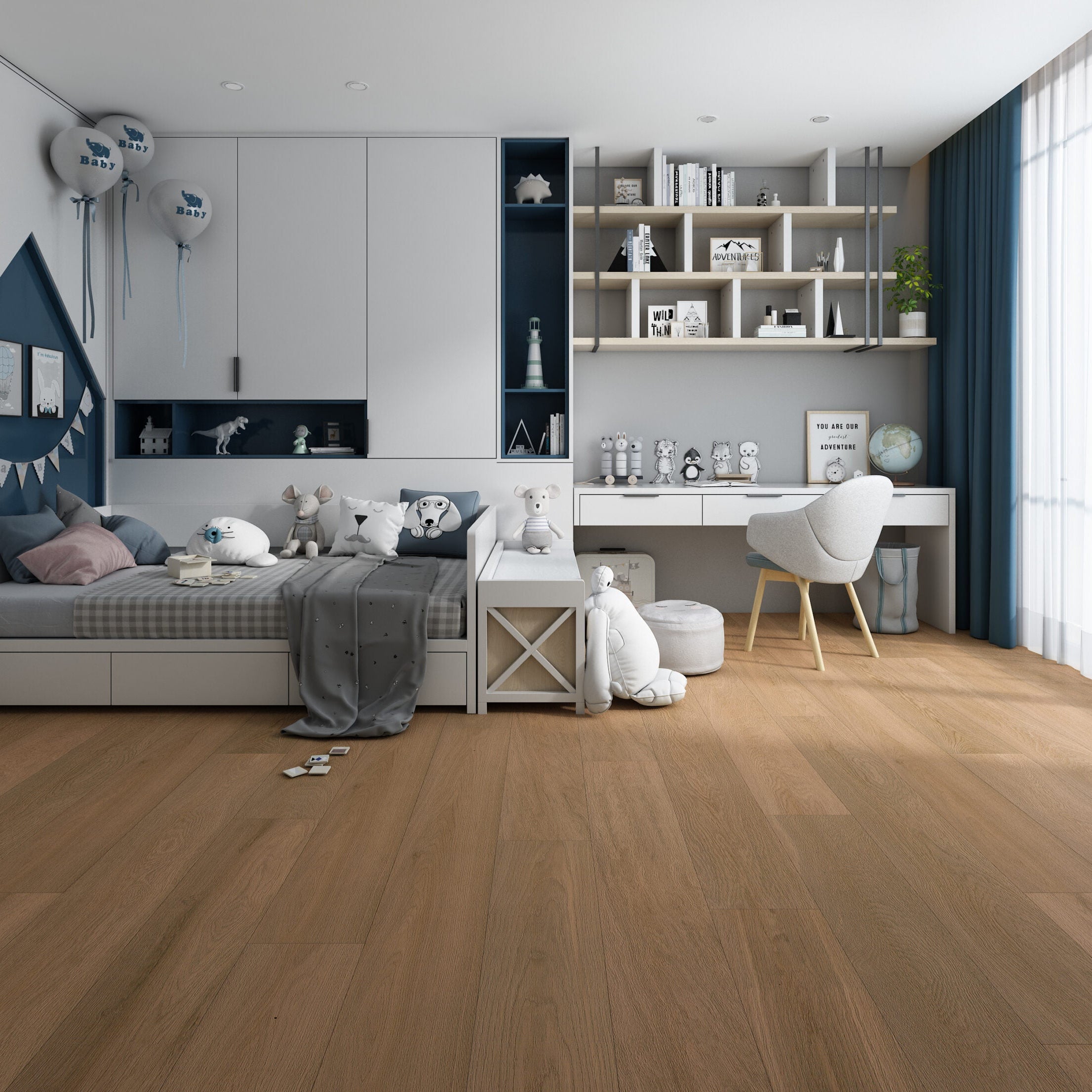 Almond 12mm Laminate Flooring $36.30m2