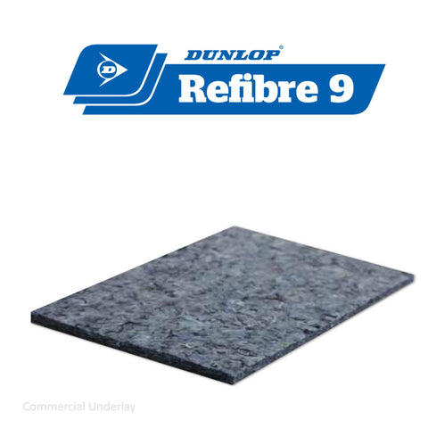 Dunlop Refibre 9 Commercial Carpet Underlay - 18m2 Roll of Accessories