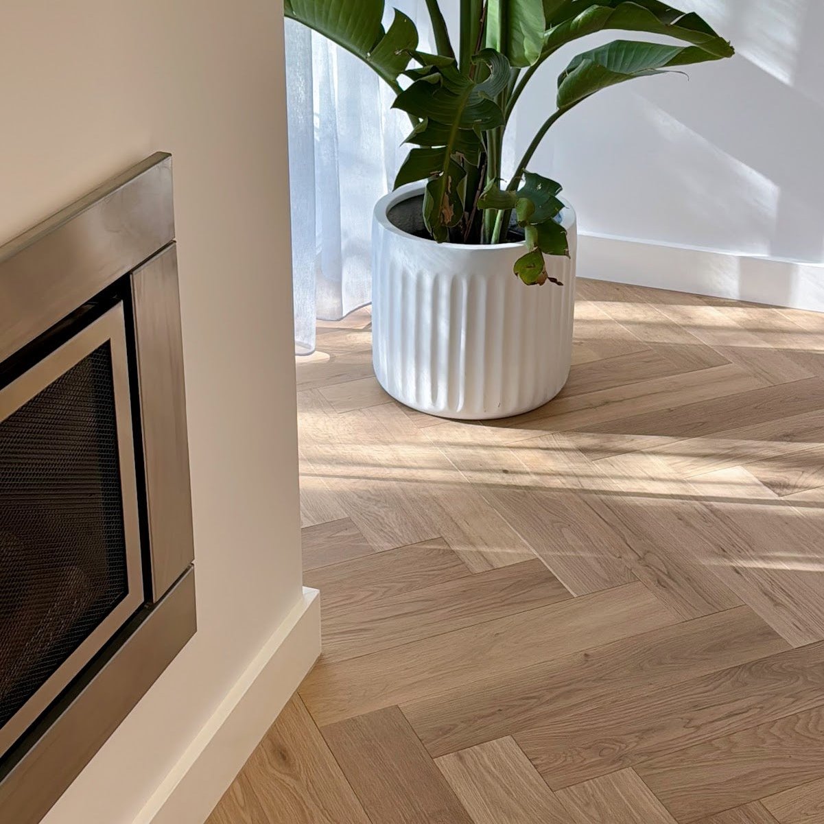 Pure Natural 15mm Herringbone Flooring