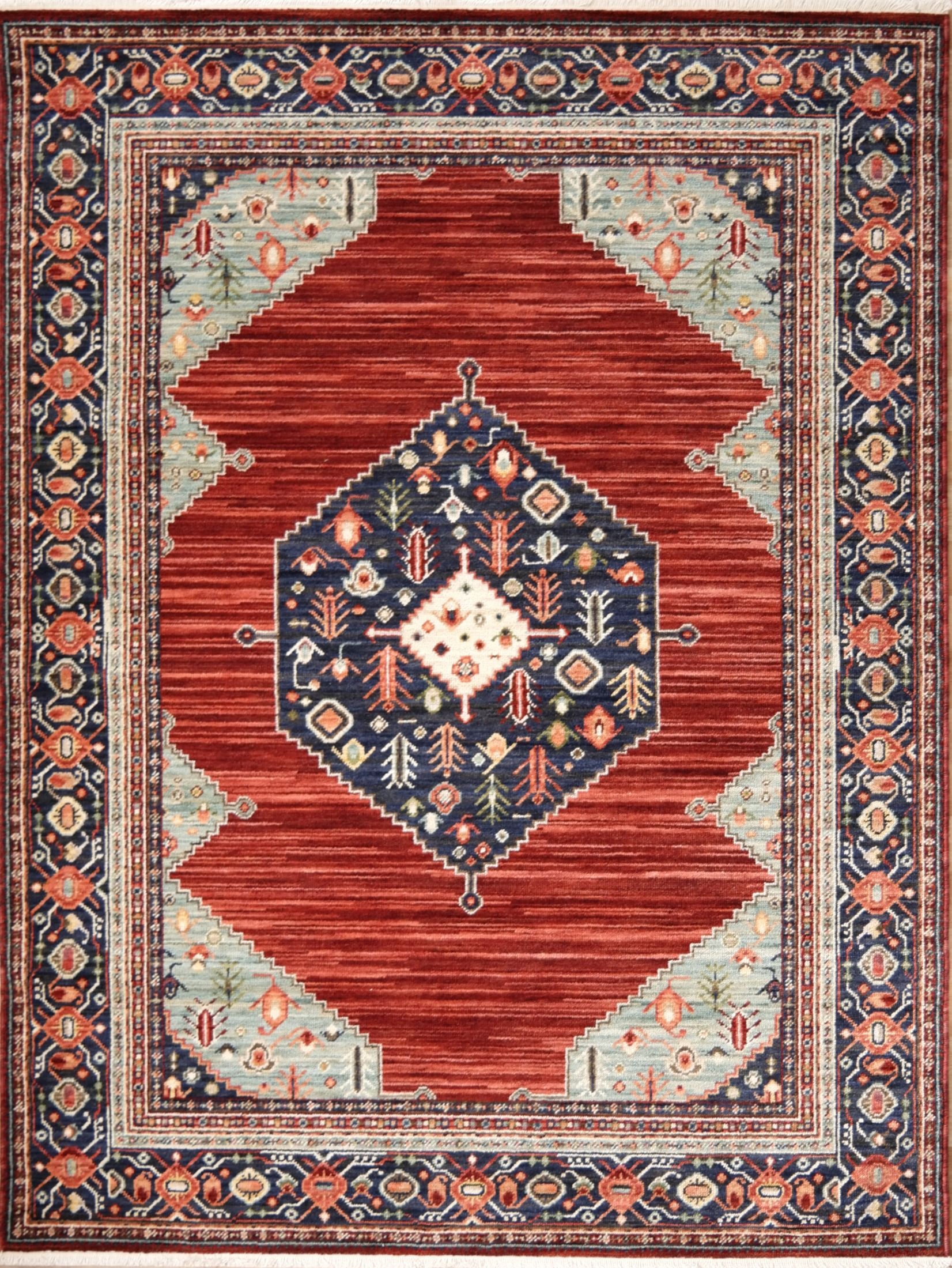 Kashan Traditional Wool Rug - Red NS7-0 – Eastern Flooring Centre
