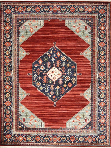 Kashan Traditional Wool Rug - Red NS7-0