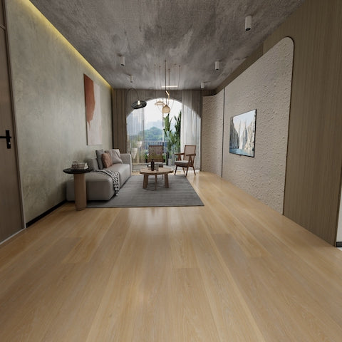 Milky White 8.5mm Hybrid Flooring