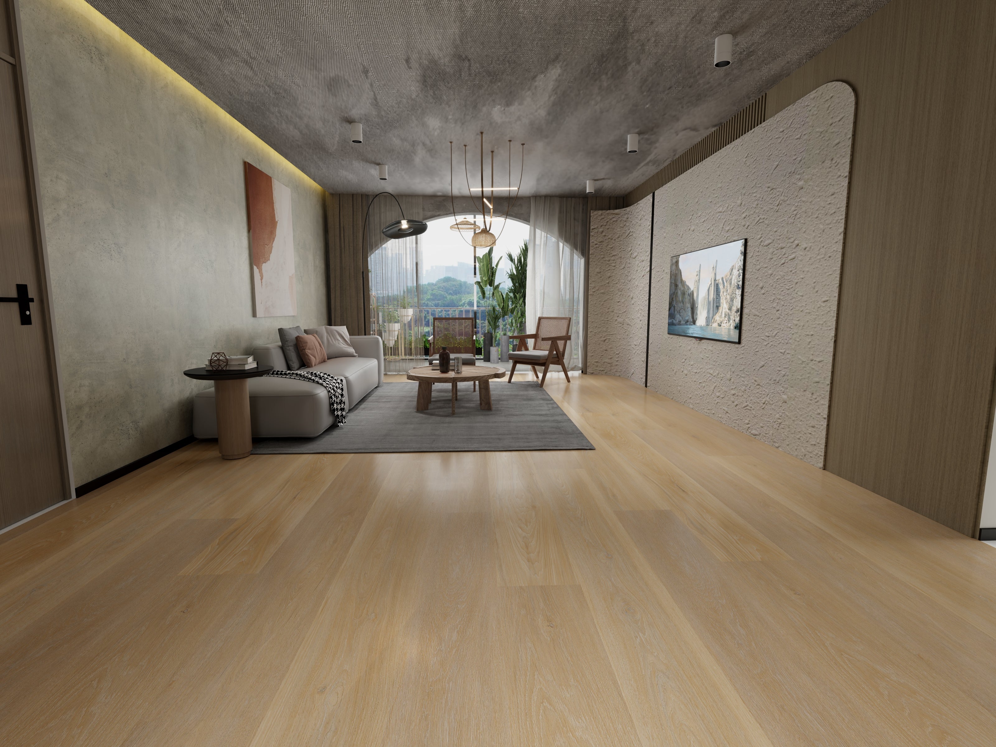Milky White 8.5mm Hybrid Flooring