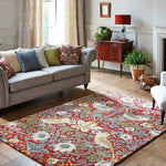 Morris & Co Strawberry Thief Rug - Crimson of AVADA - Best Sellers