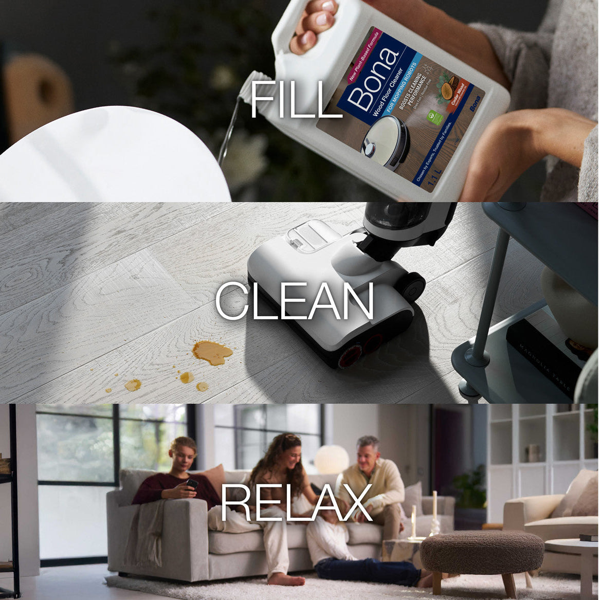 Bona Wood Floor Cleaner For Robot Mops 2.5L