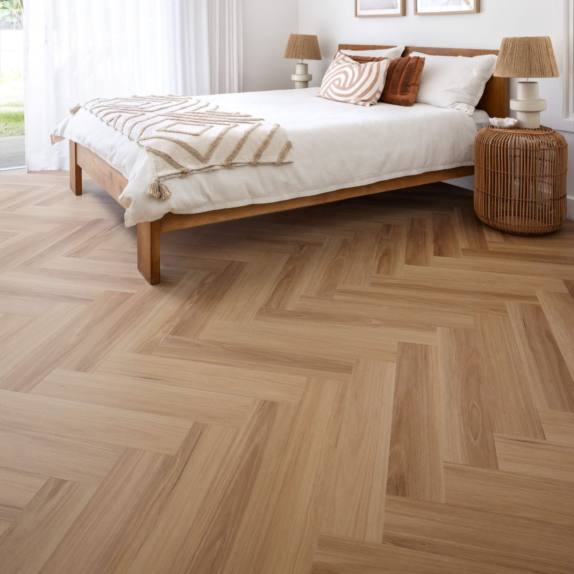 Blackbutt Herringbone Hybrid Flooring