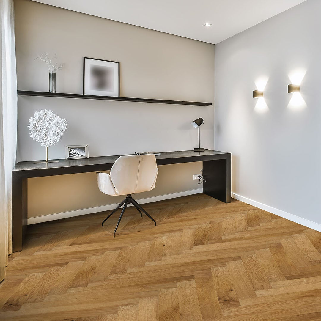 Flaxen European Oak Herringbone