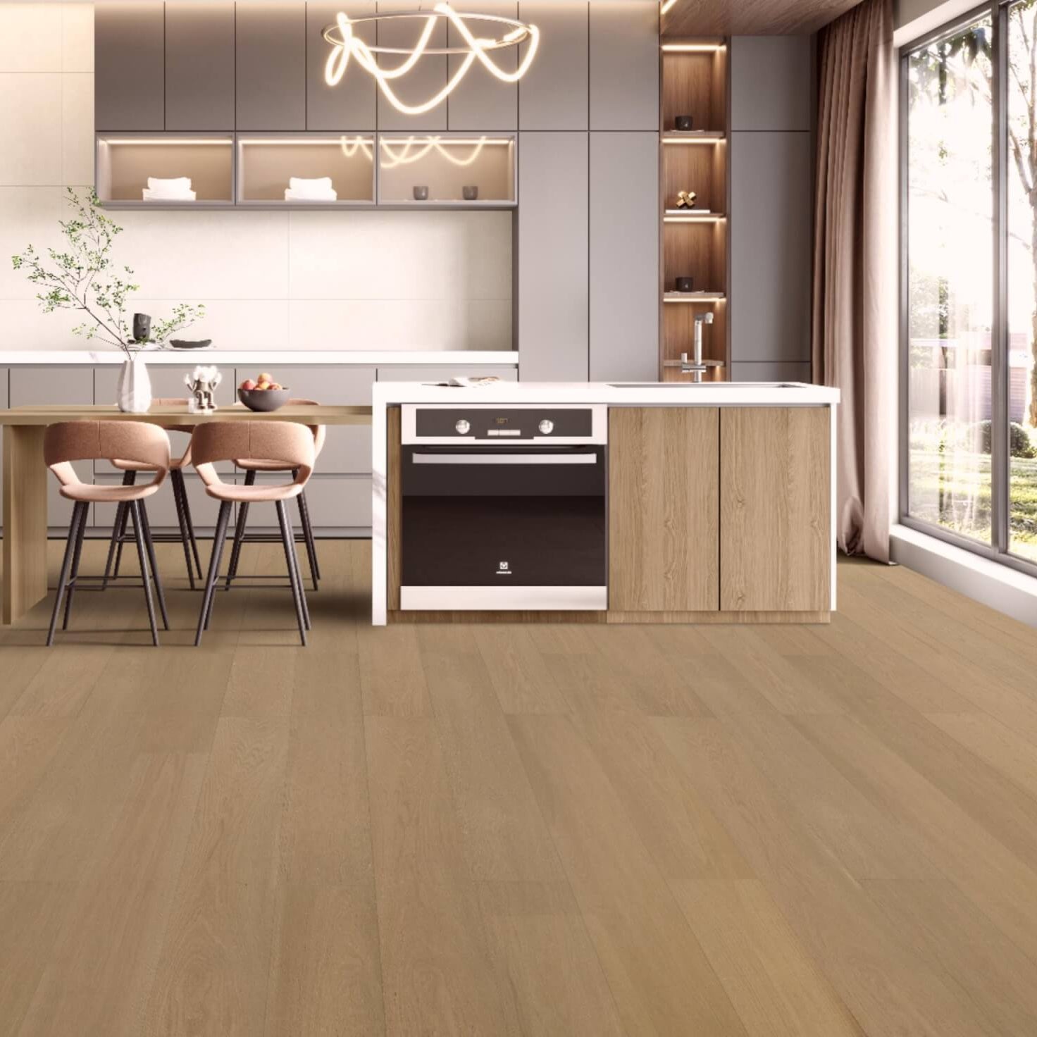 Golden Parchment 240mm Wide American Oak