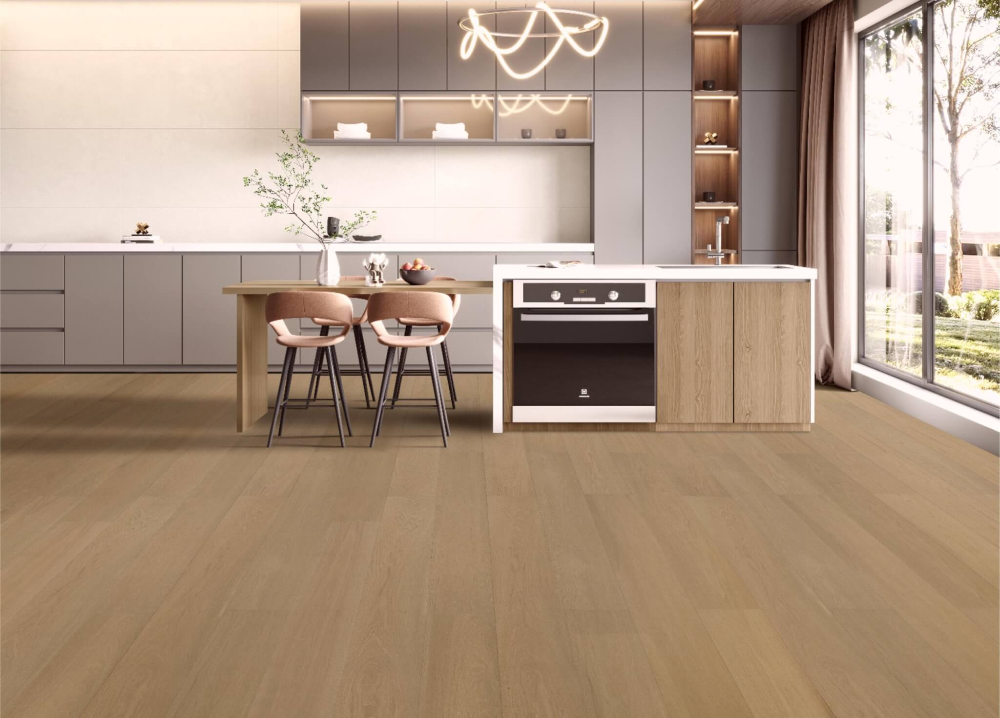 Golden Parchment 240mm Wide American Oak