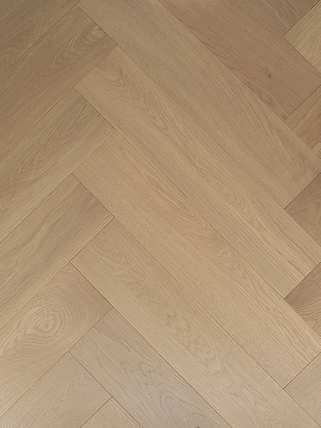 Warm Beige Herringbone Timber Flooring
