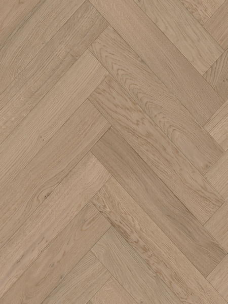 Neutral Oak Herringbone Timber Flooring