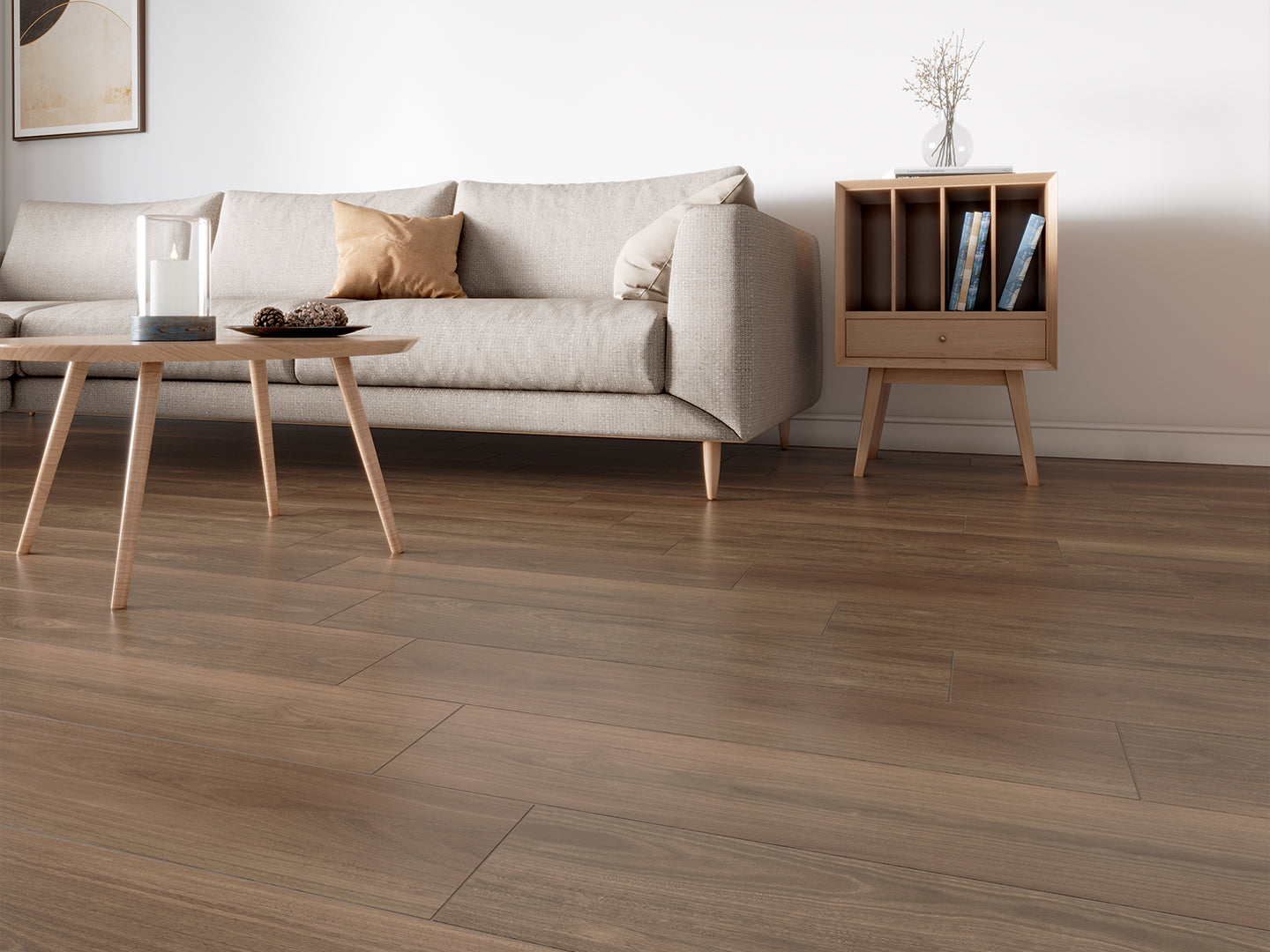 Spotted Gum 8mm Hybrid Flooring- $37.90m2