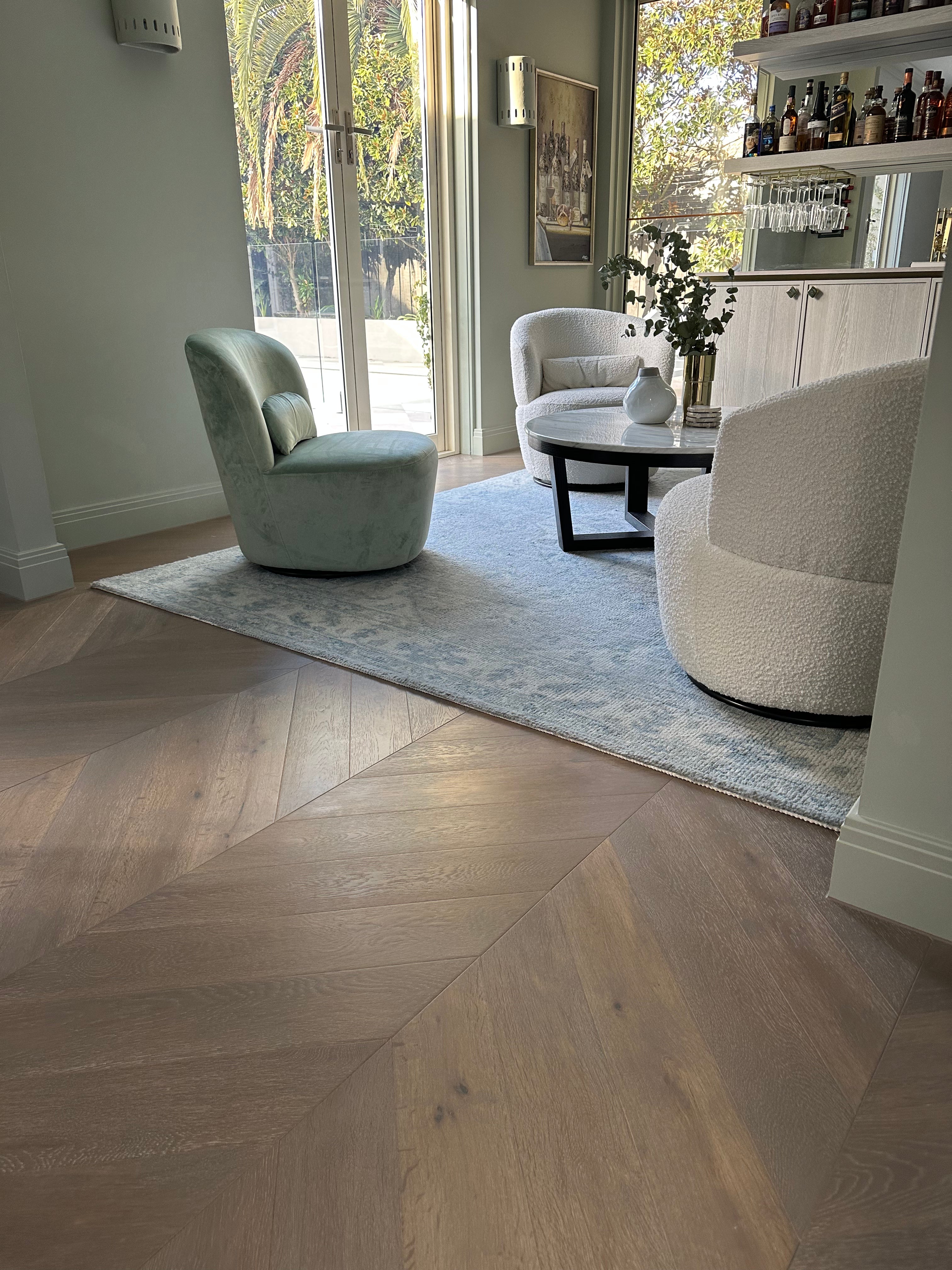 Alps Grey 14mm Parquetry Flooring