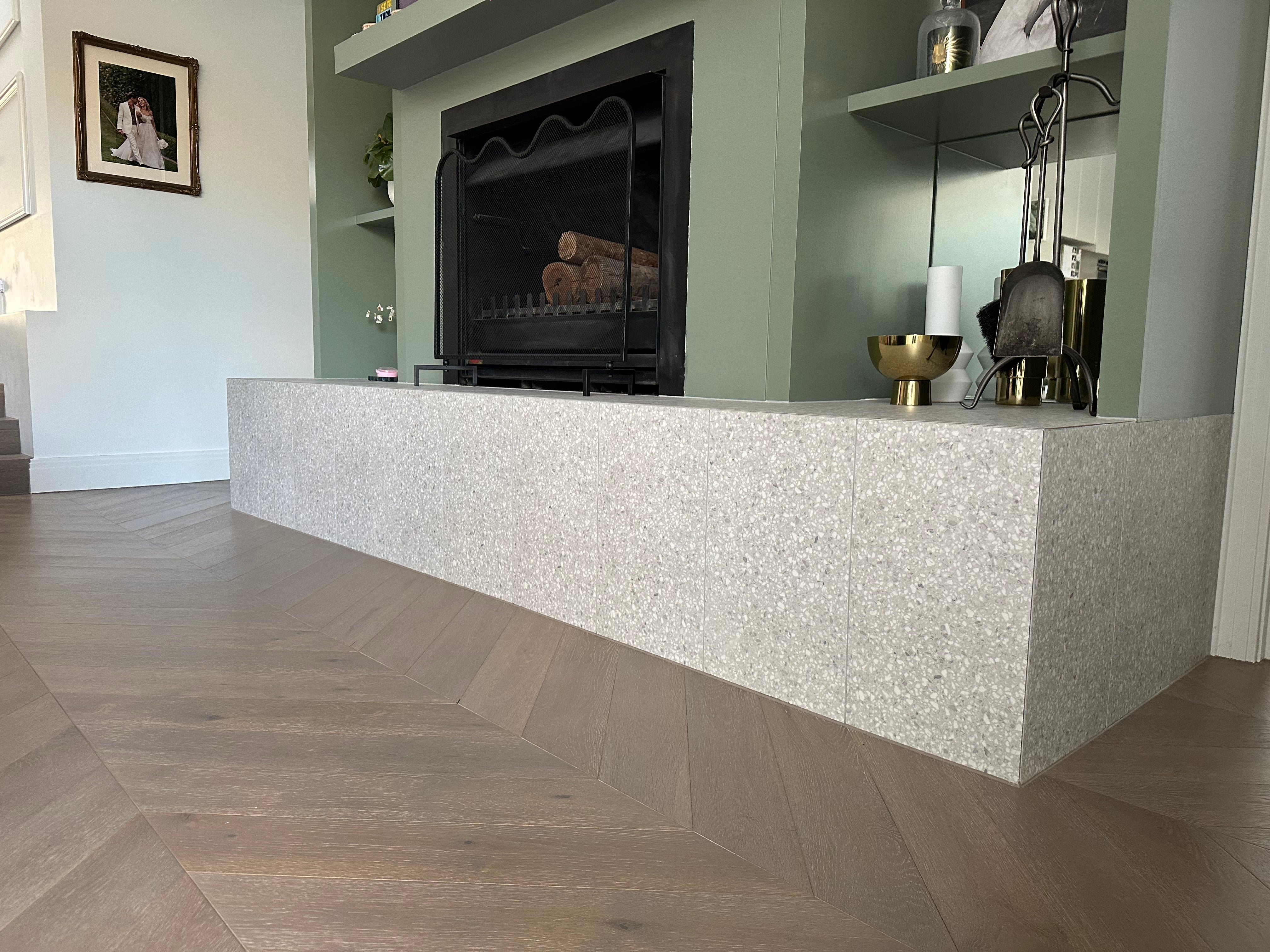 Alps Grey 14mm Parquetry Flooring