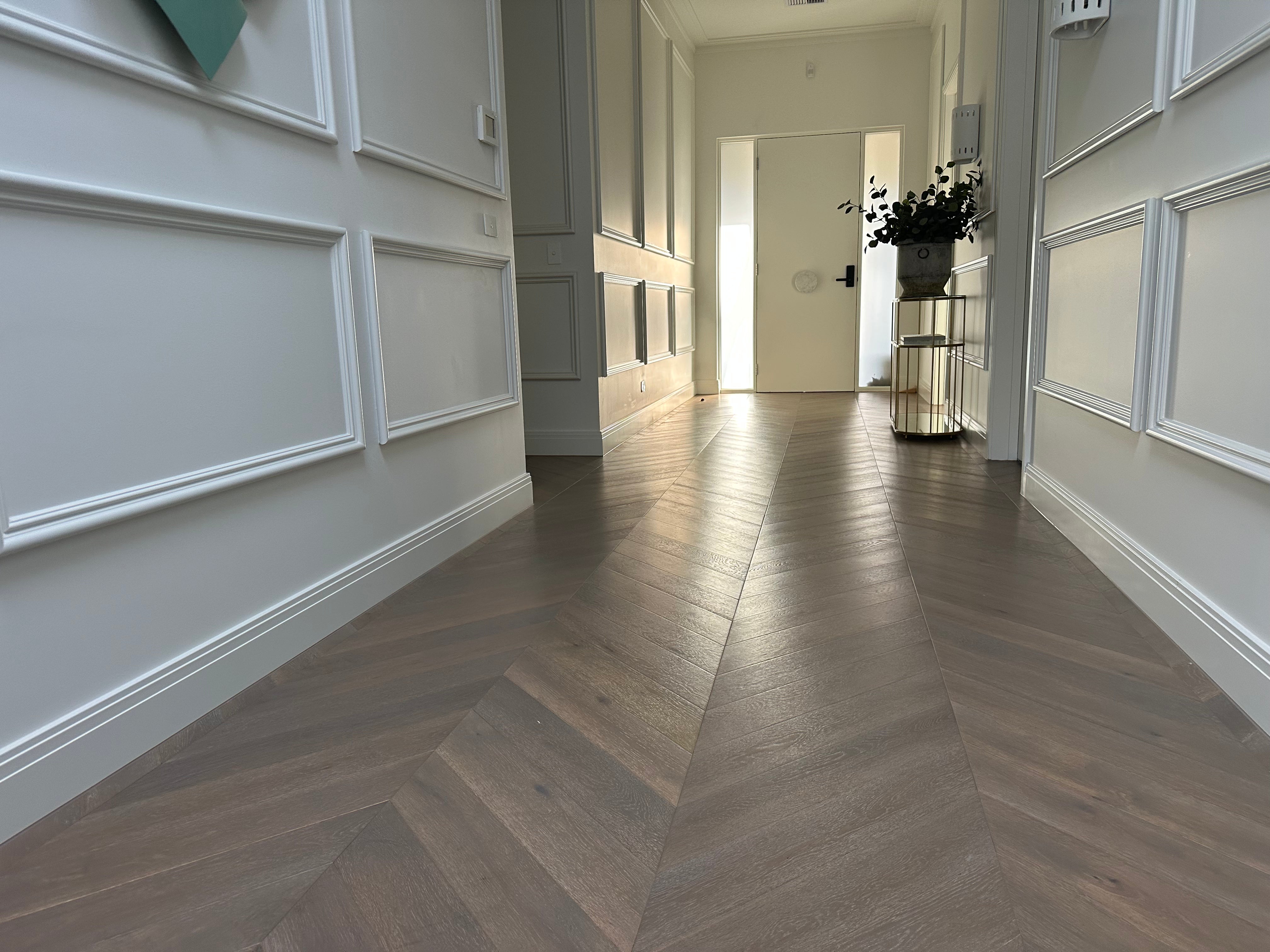 Alps Grey 14mm Parquetry Flooring