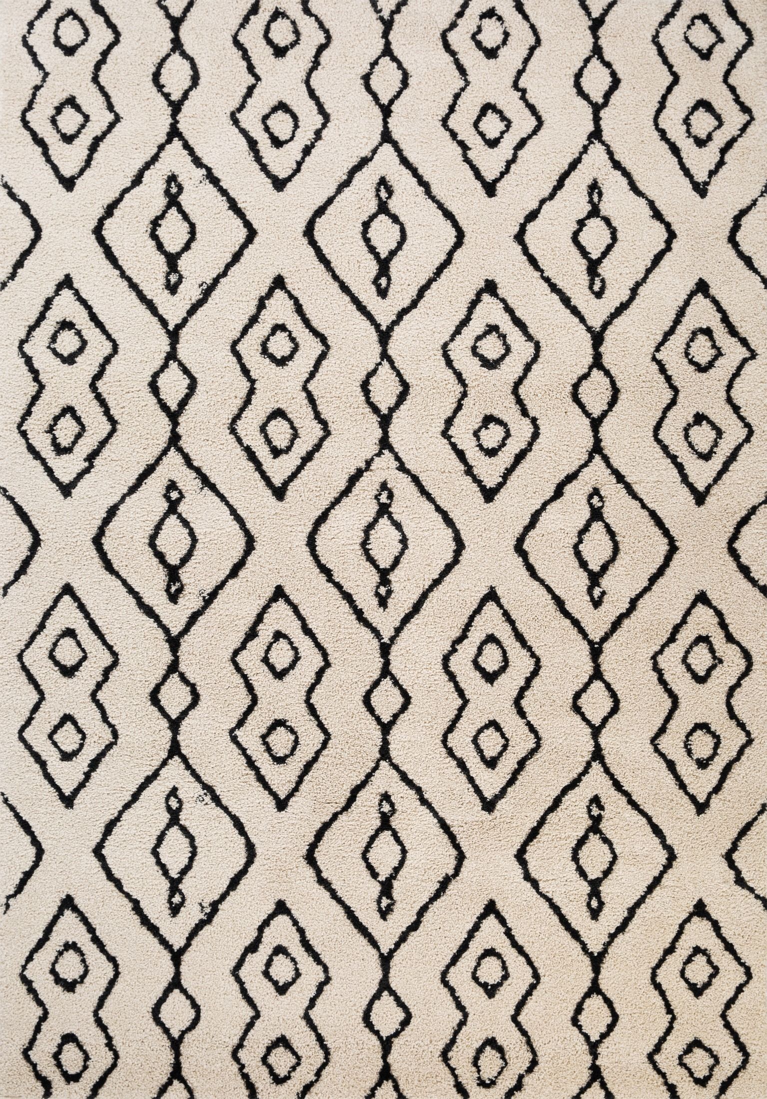 Luana Rug - Ivory Charcoal 8020