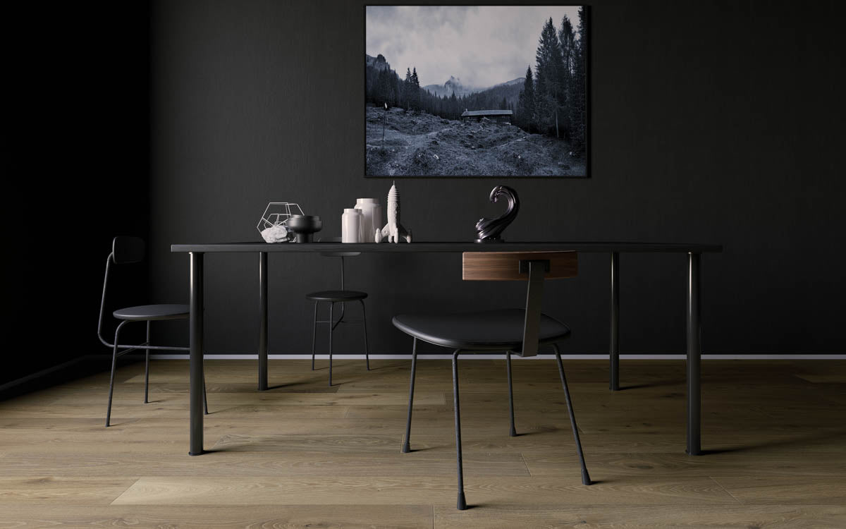 Meadow Grey Herringbone Timber Flooring