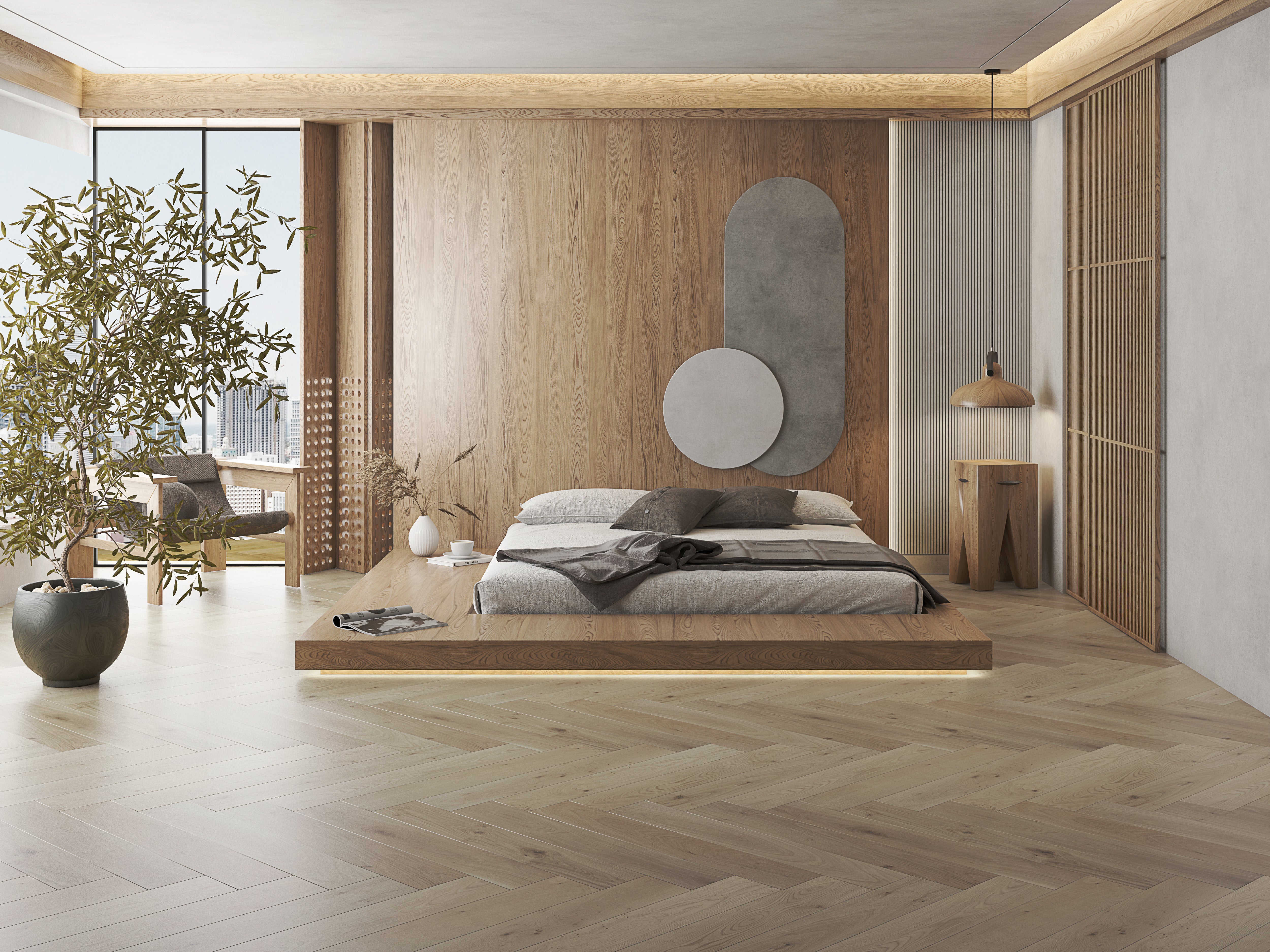 Nyalla Oak 15mm Herringbone Flooring