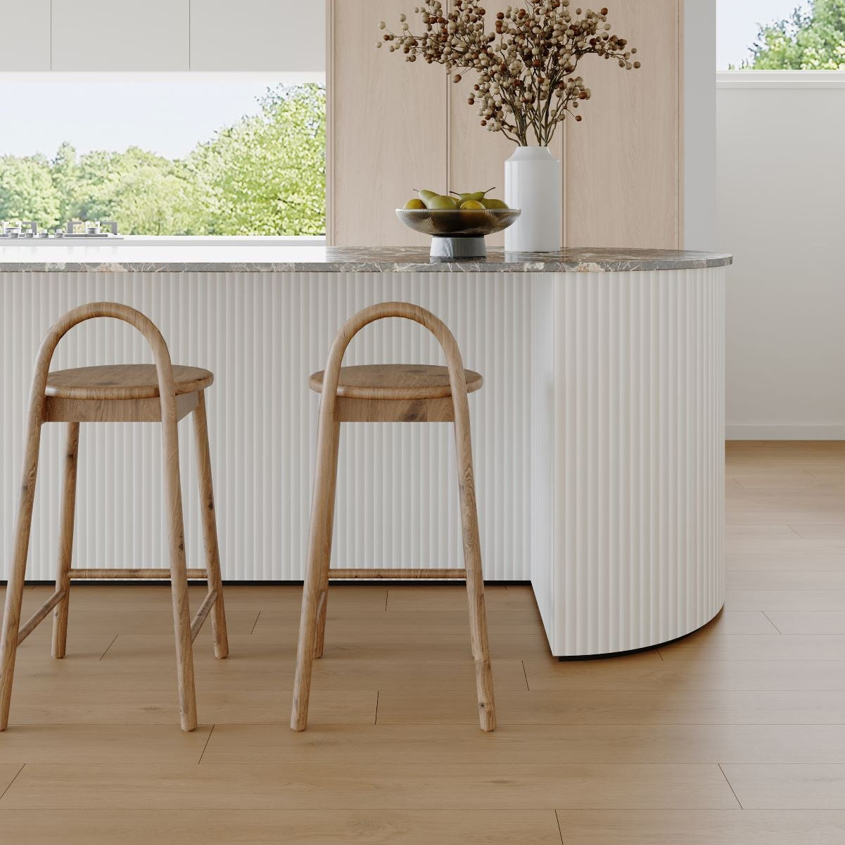 Palermo Buff 8mm Hybrid Flooring