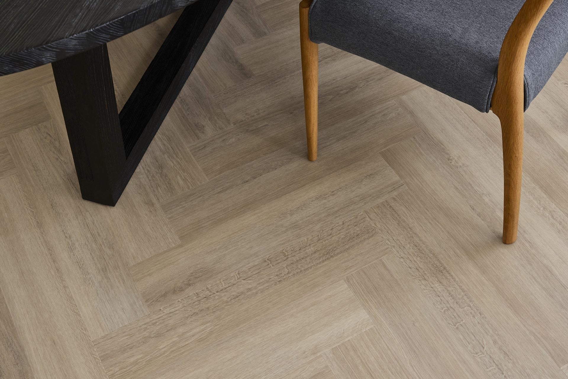 Porcelain Herringbone Hybrid Flooring