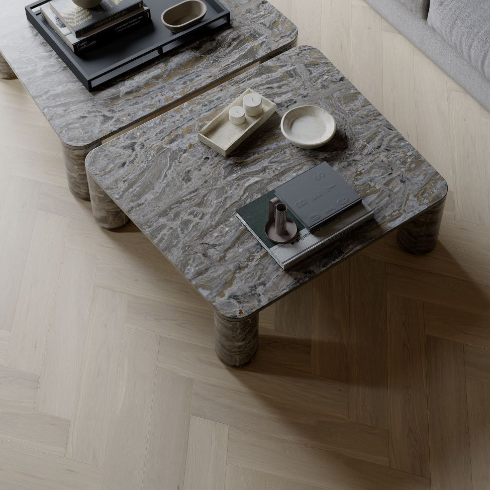 Alabaster Oak Prime Grade Parquetry Timber