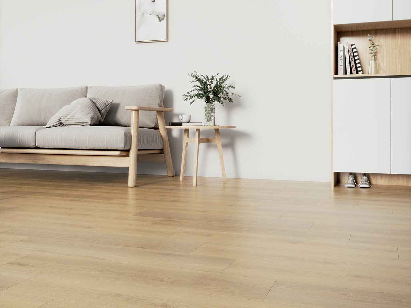 Sandstone Oak 8mm Hybrid Flooring $37.90m2