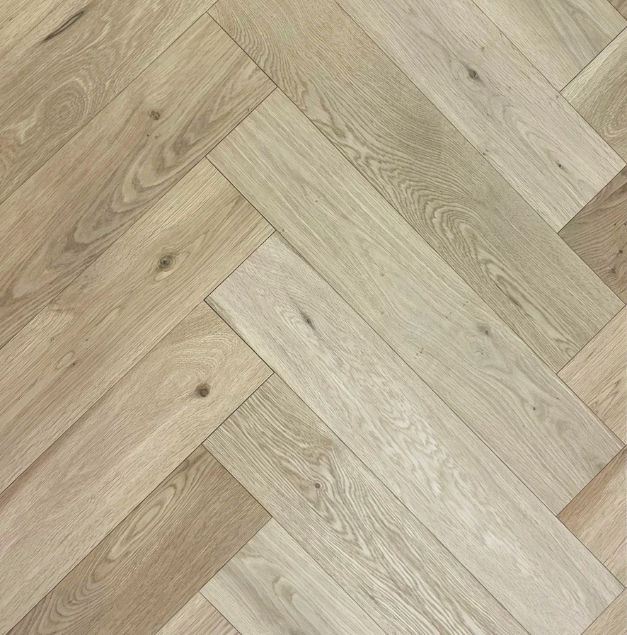 Parchment Oak 14mm Herringbone Flooring