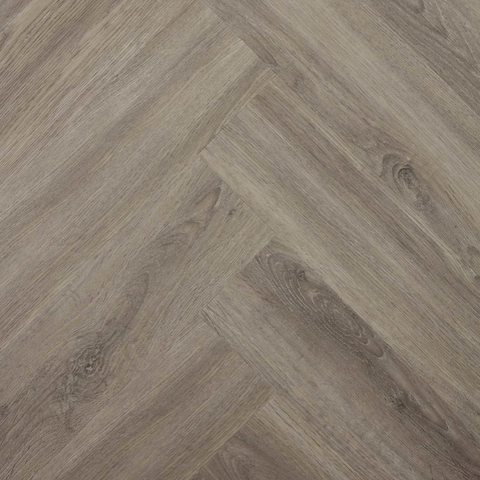 Grey Stone Herringbone Hybrid Flooring