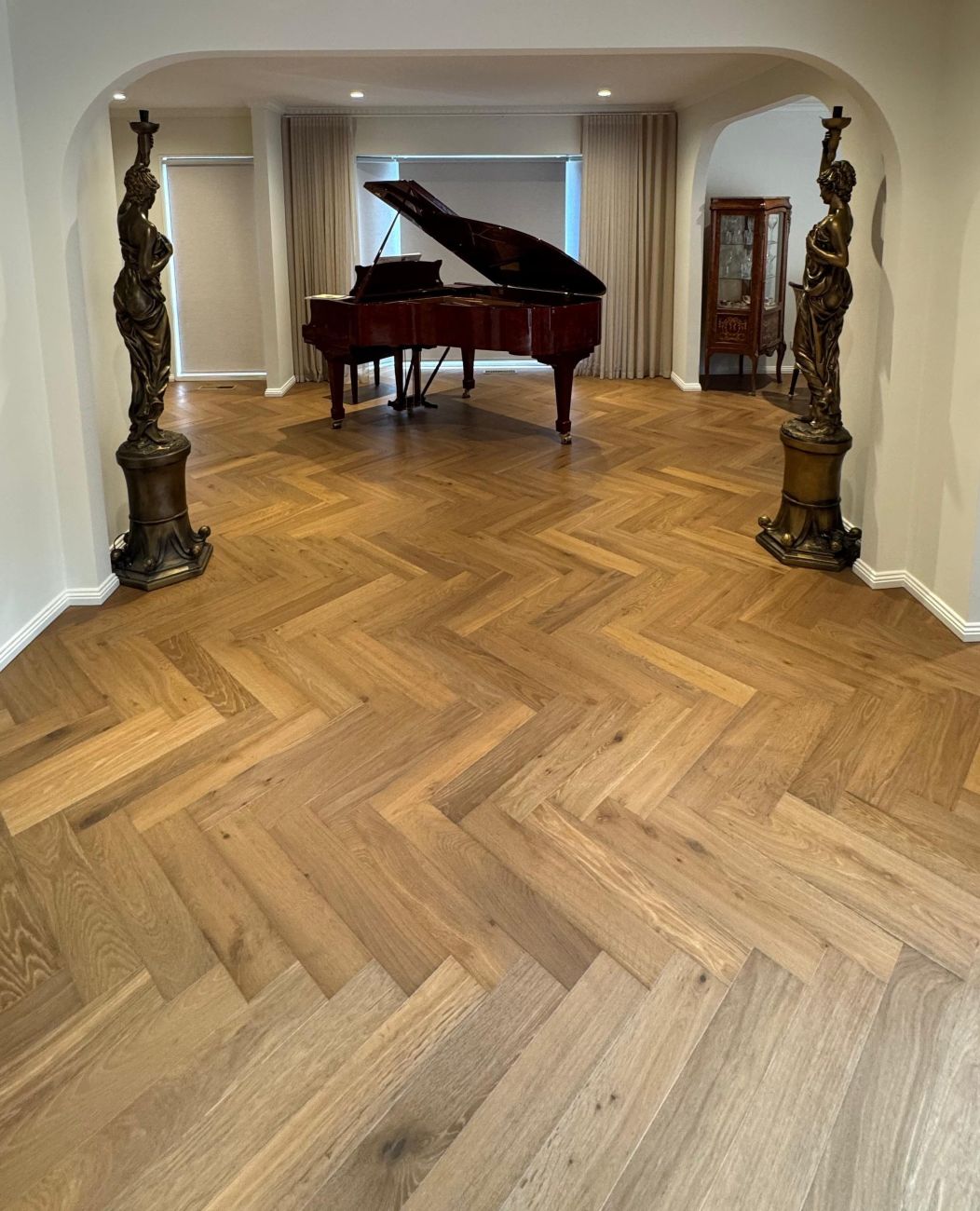 Smoked Chestnut Herringbone Timber