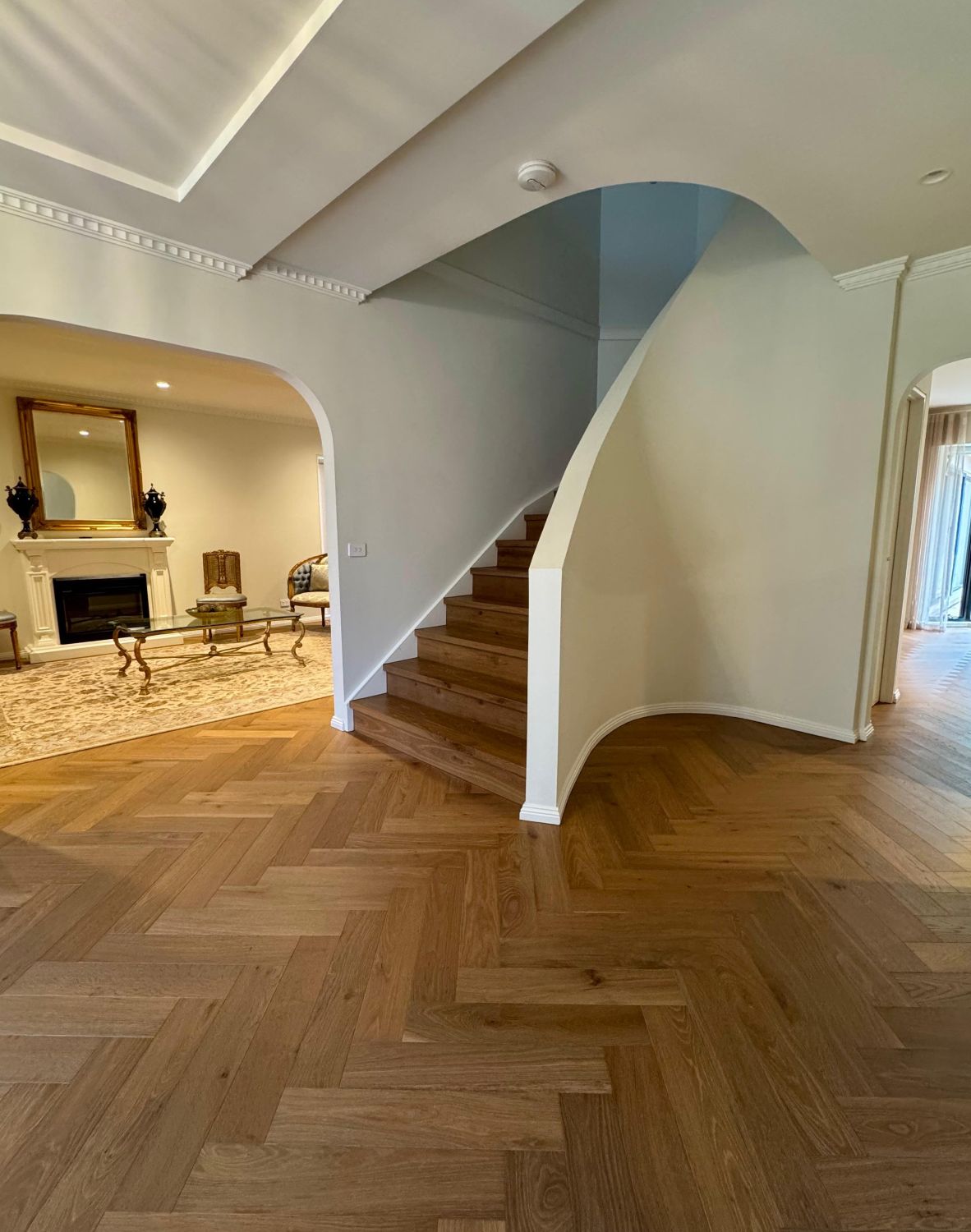 Smoked Chestnut Herringbone Timber