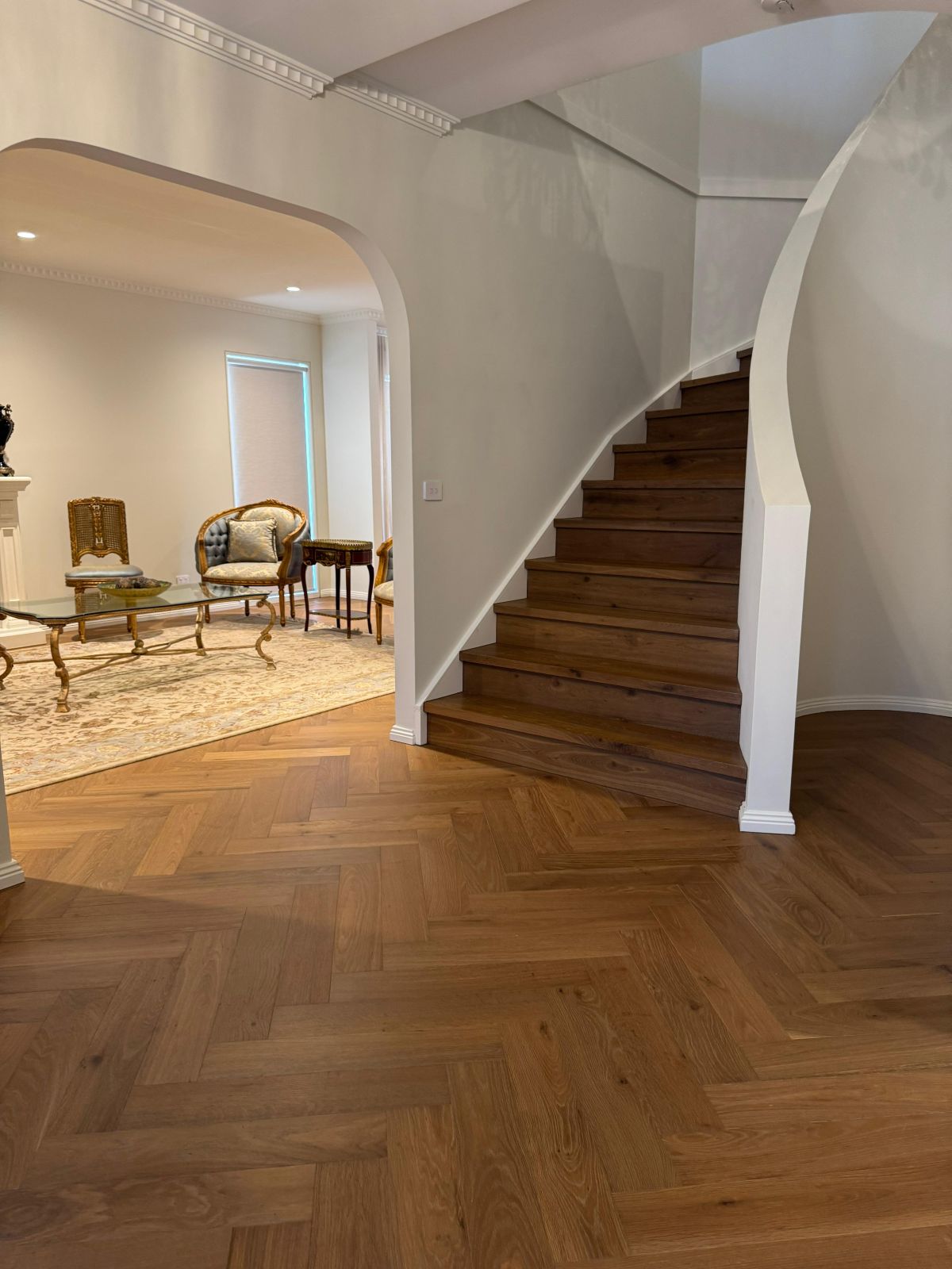 Smoked Chestnut Herringbone Timber