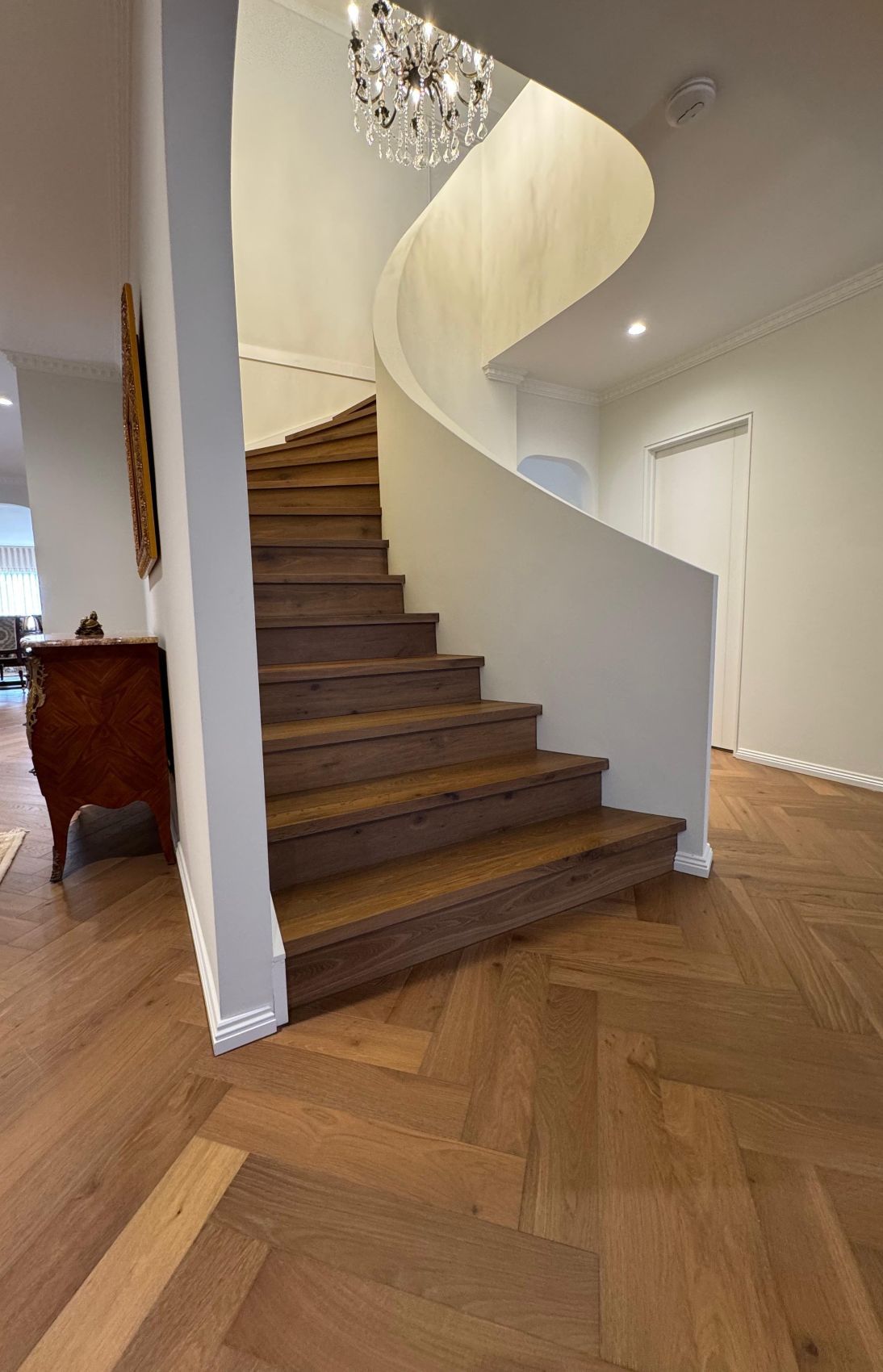 Smoked Chestnut Herringbone Timber