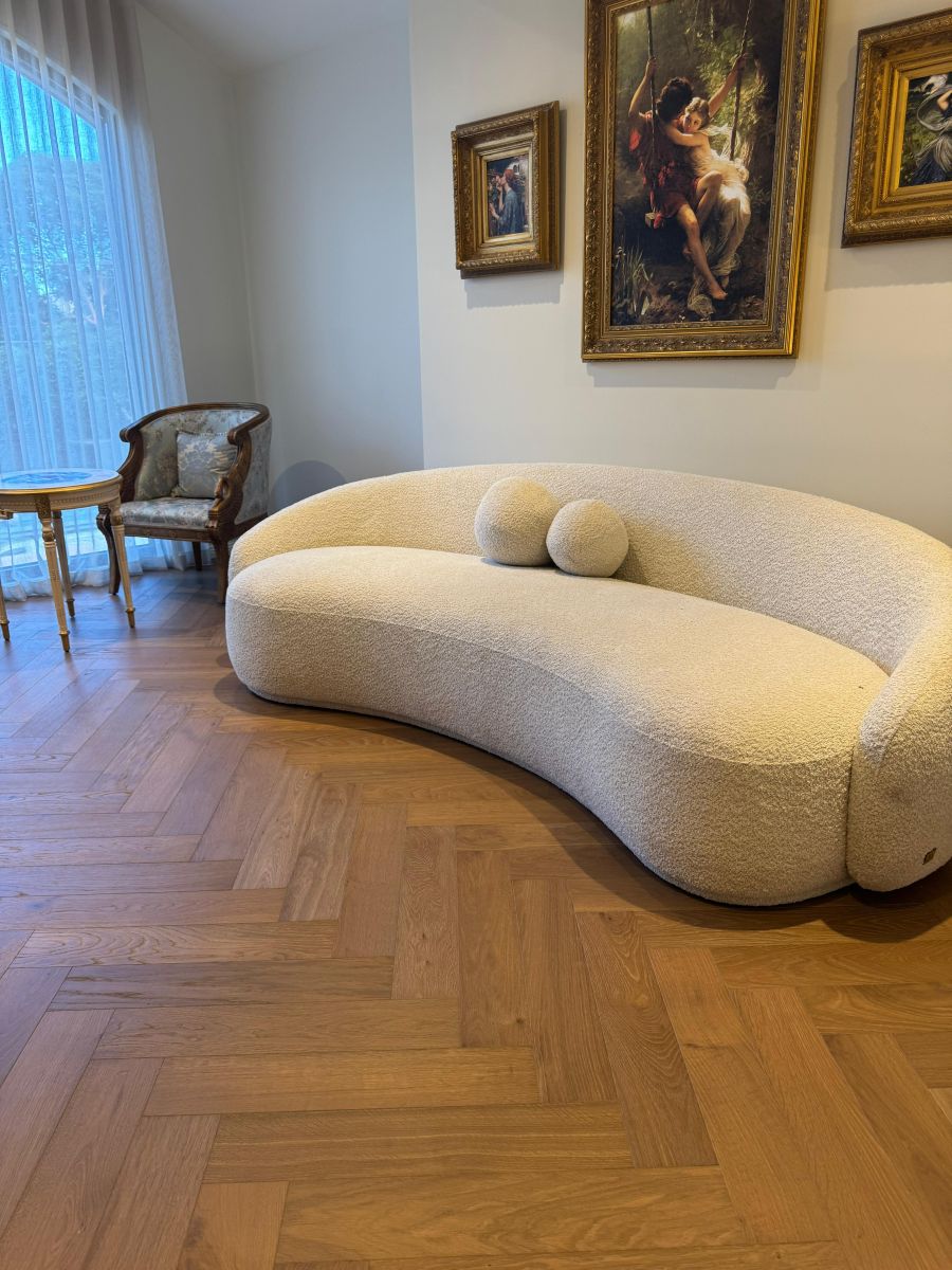 Smoked Chestnut Herringbone Timber