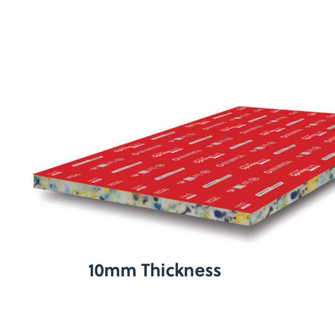 Carpet Underlay - Dunlop Springtred Protect 10mm - 27m2 Roll - 80kg/m3 Density