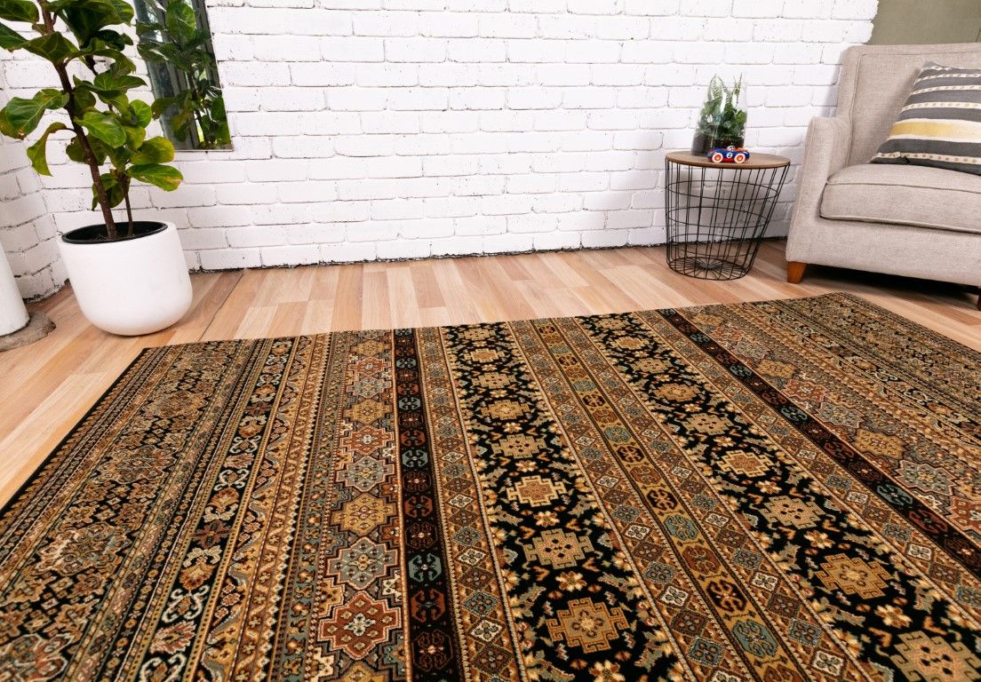 Afghan Traditional Rug - Black