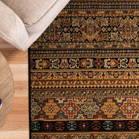 Afghan Traditional Rug - Black