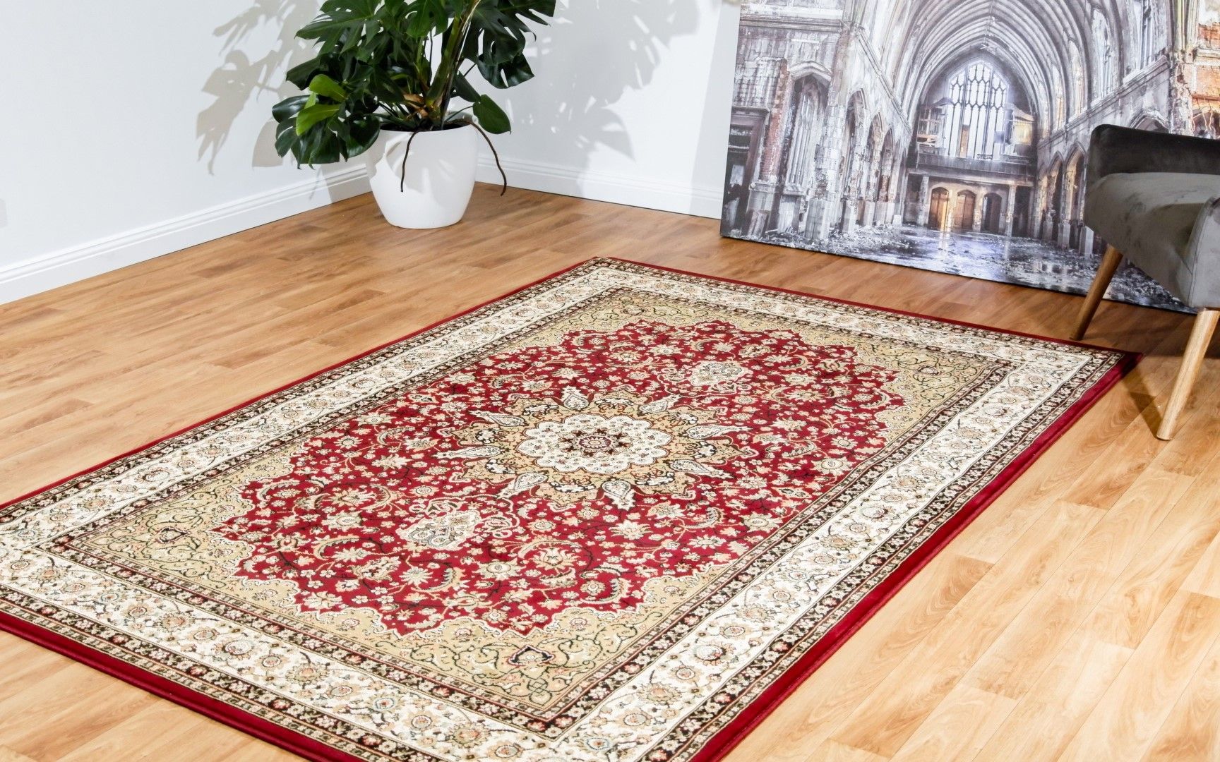 Agrabah Traditional Rug - Burgundy 119