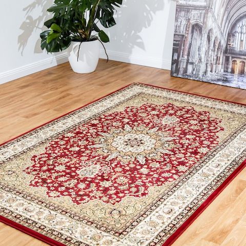 Agrabah Traditional Rug - Burgundy 119