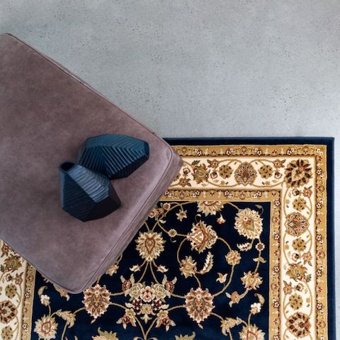 Agrabah Traditional Rug - Navy 173