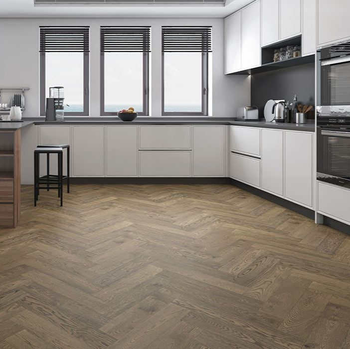 Parisien Grey 14.5mm Parquetry Flooring